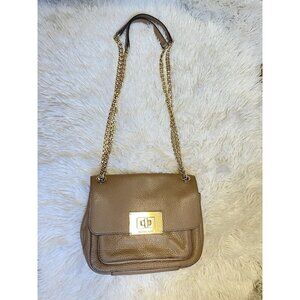 Michael Kors Beige Bag gold Hardware leather Chain Strap shoulder bag